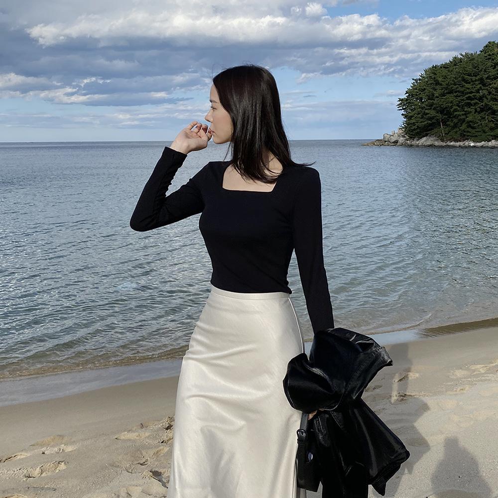 스퀘어넥 심플티 TP595 *black