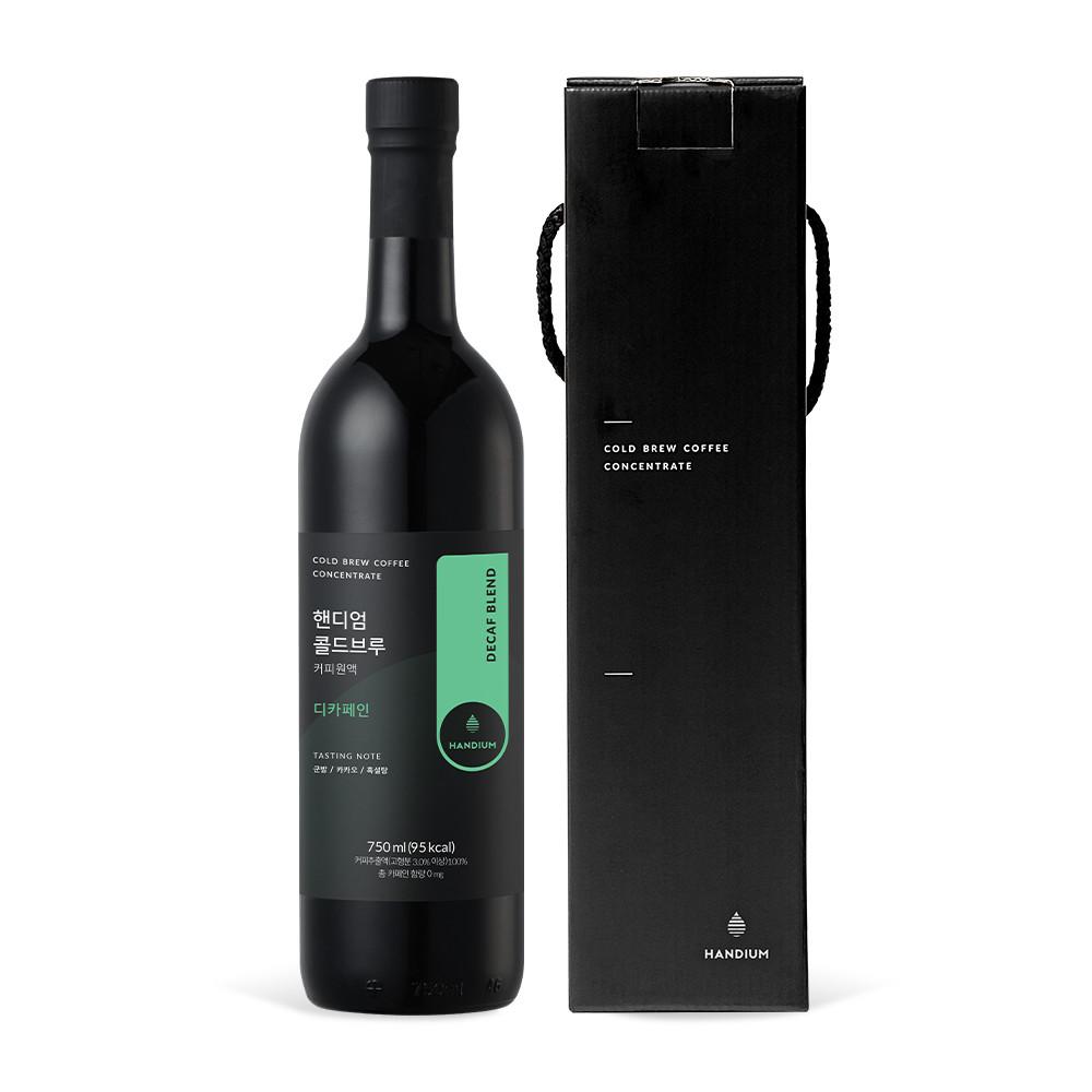 핸디엄 콜드브루 원액 디카페인 선물용 더치커피 750ml