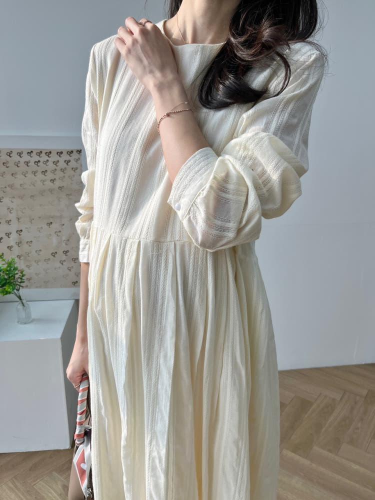 펀칭 플리츠 봄 임부복 원피스 임산부 만삭까지