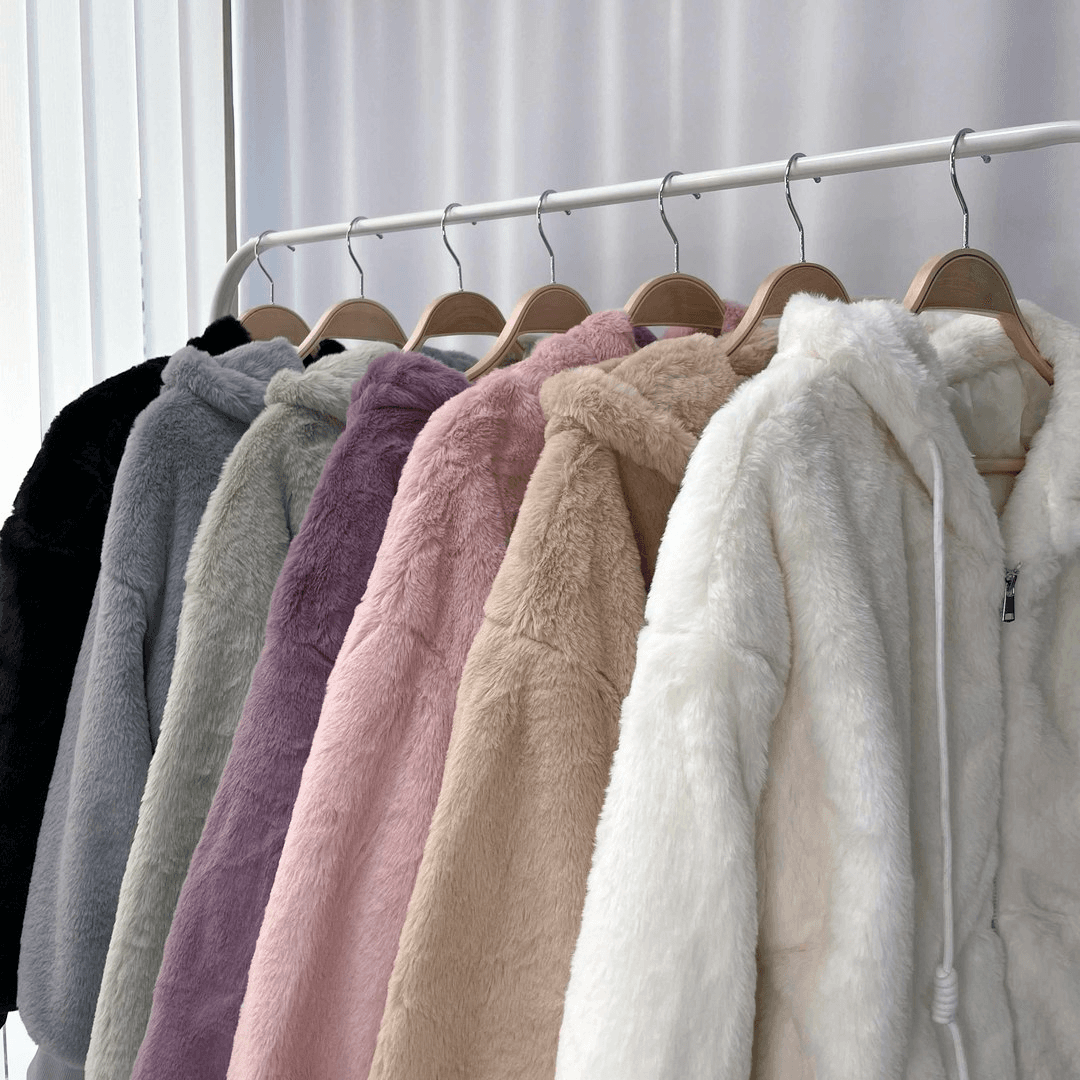 [밍크퍼 후드집업] 자켓 후리스 플리스 무스탕 양털 페이크퍼 뽀글이 보아털 두꺼운퍼