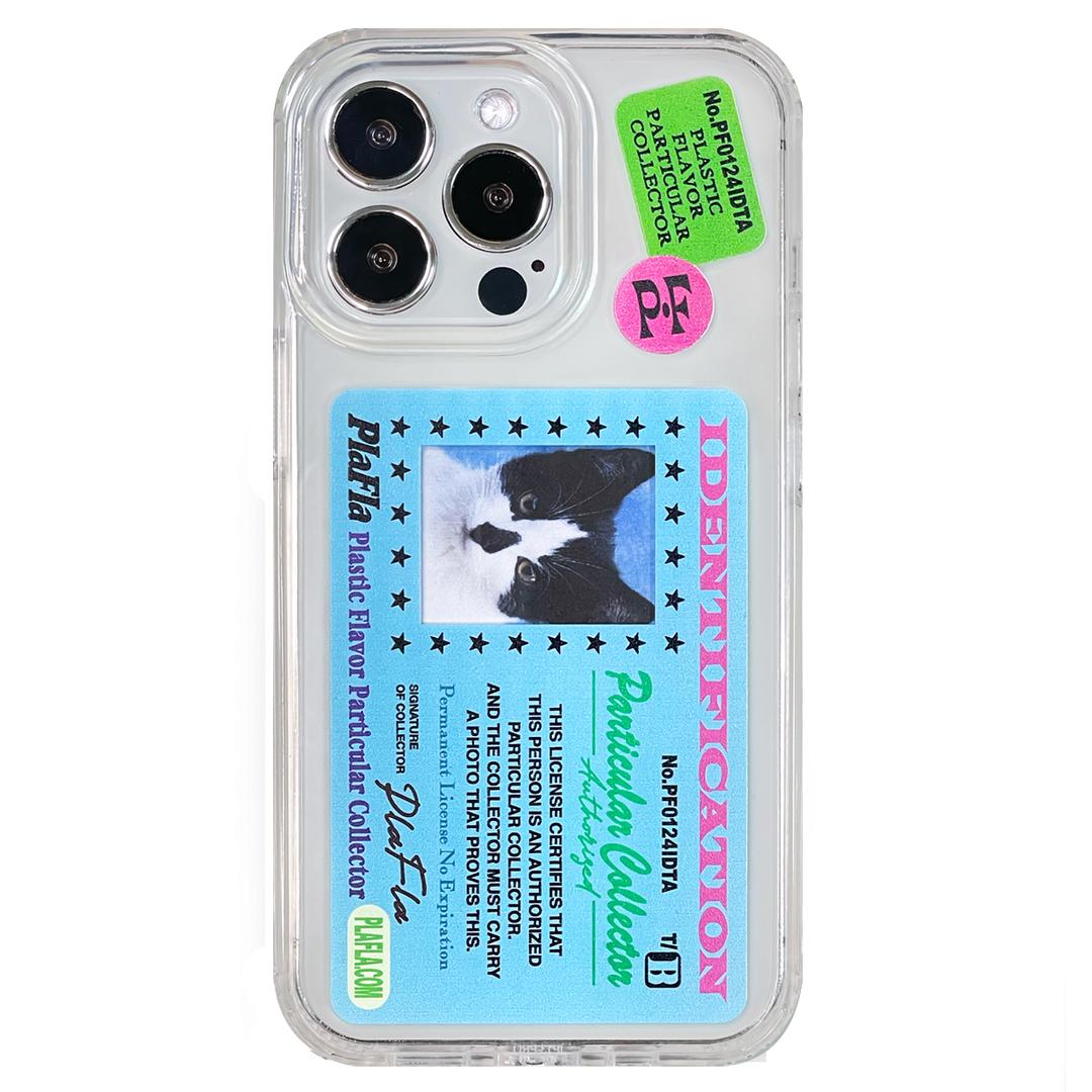 PlaFla Frame Phone Case 02 ID Card Blue