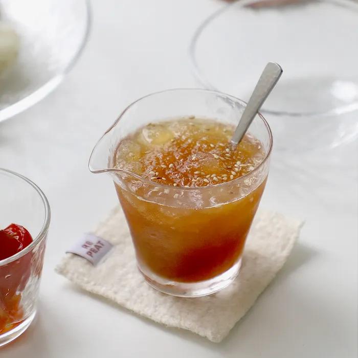 [소로이샵] 도요사사키 나미 소스저그 225ml 글라스 도쿠리 사케잔