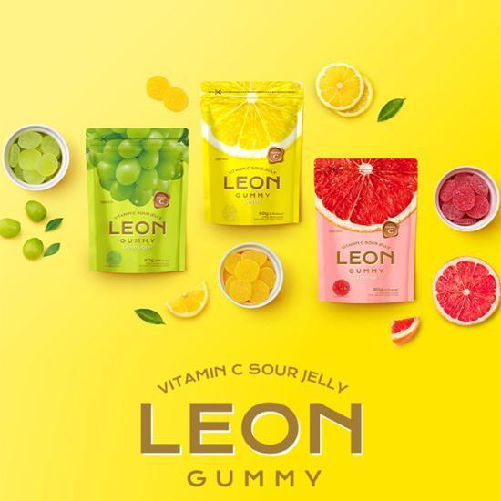 레옹 사우어 비타민C 젤리 80g 3종 중 택1 (레몬/자몽/청포도)