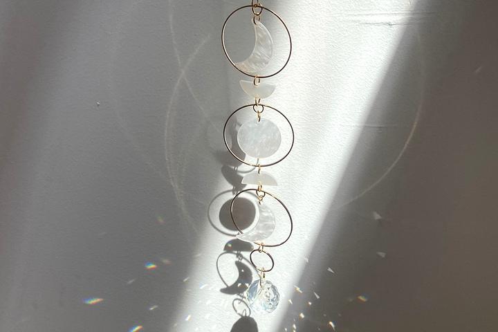 골드 자개 썬캐쳐 월행잉 인테리어 모빌