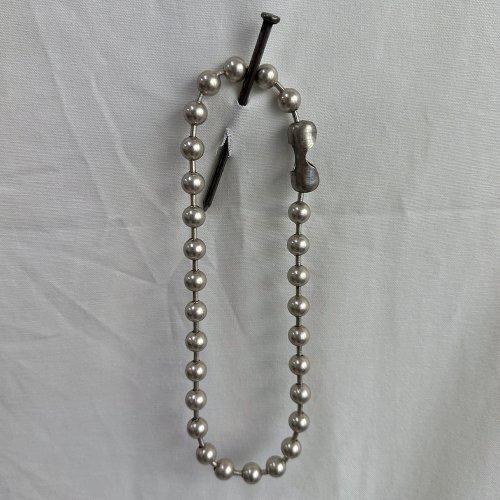 Rusty ball chain necklace