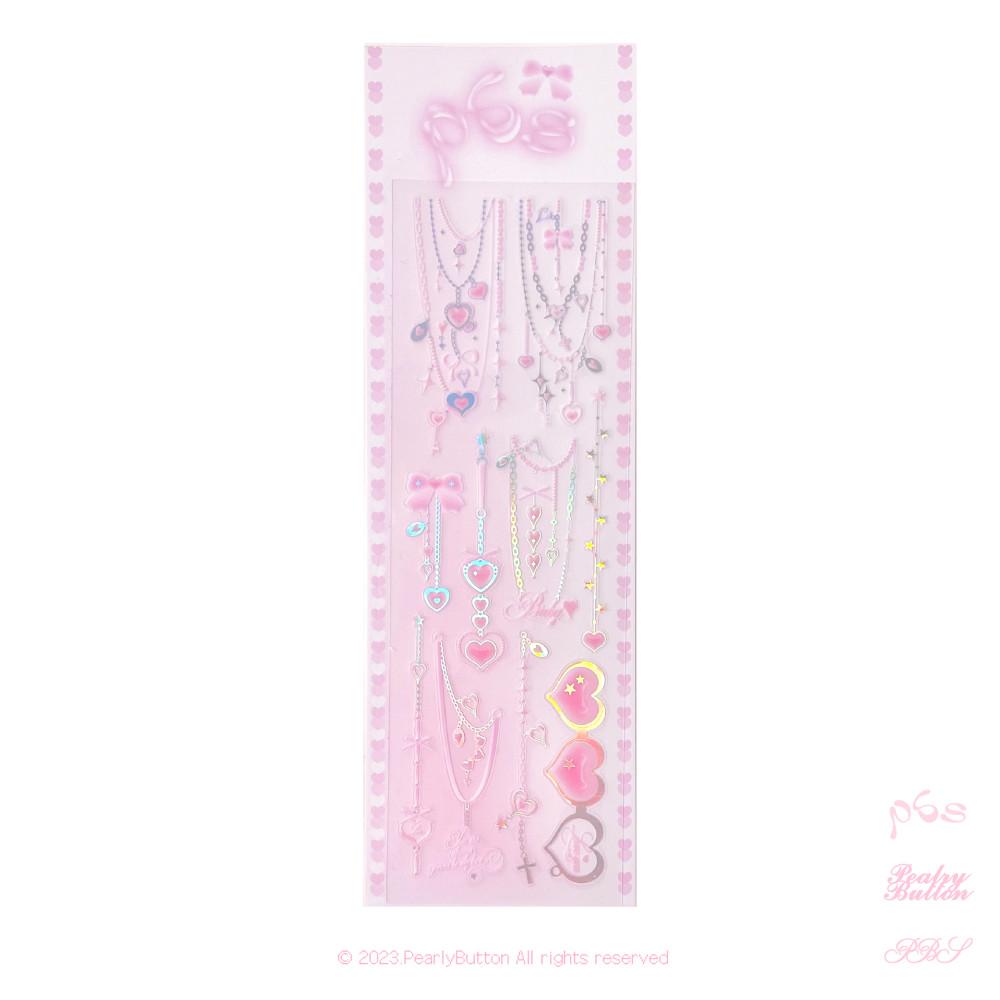 [pearlybutton⋆펄리버튼] 러블리 핑크챰 sticker