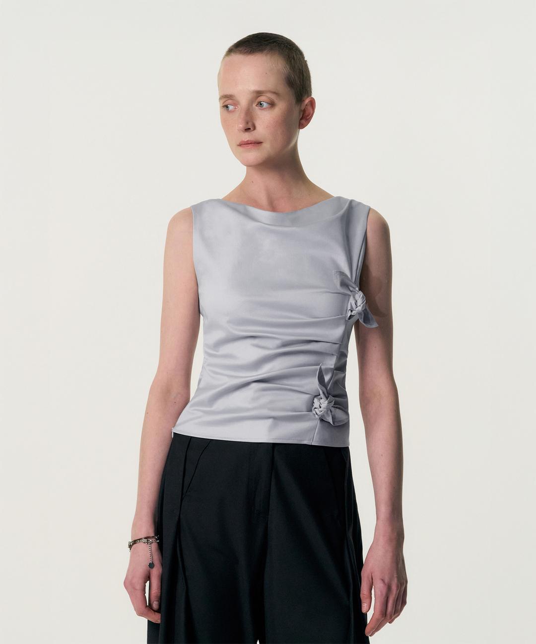 Diagonal Multi-Knot Top_GREY