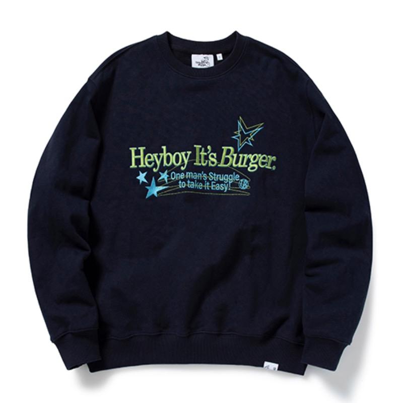 Starstitch Sweat shirt_Navy_LT470