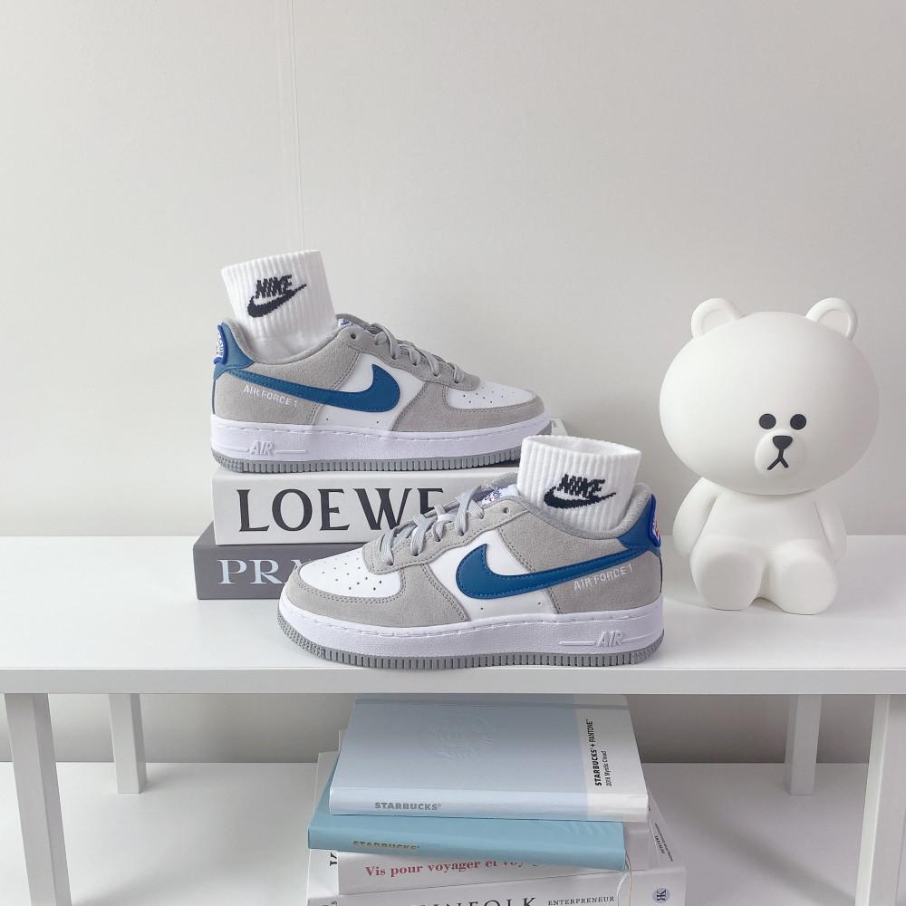 나이키 에어포스 1 LV8 화이트 그레이 마리나 블루 애슬레틱 클럽 Nike Air Force 1 LV8 ﻿DH9597-001  DH7568-001