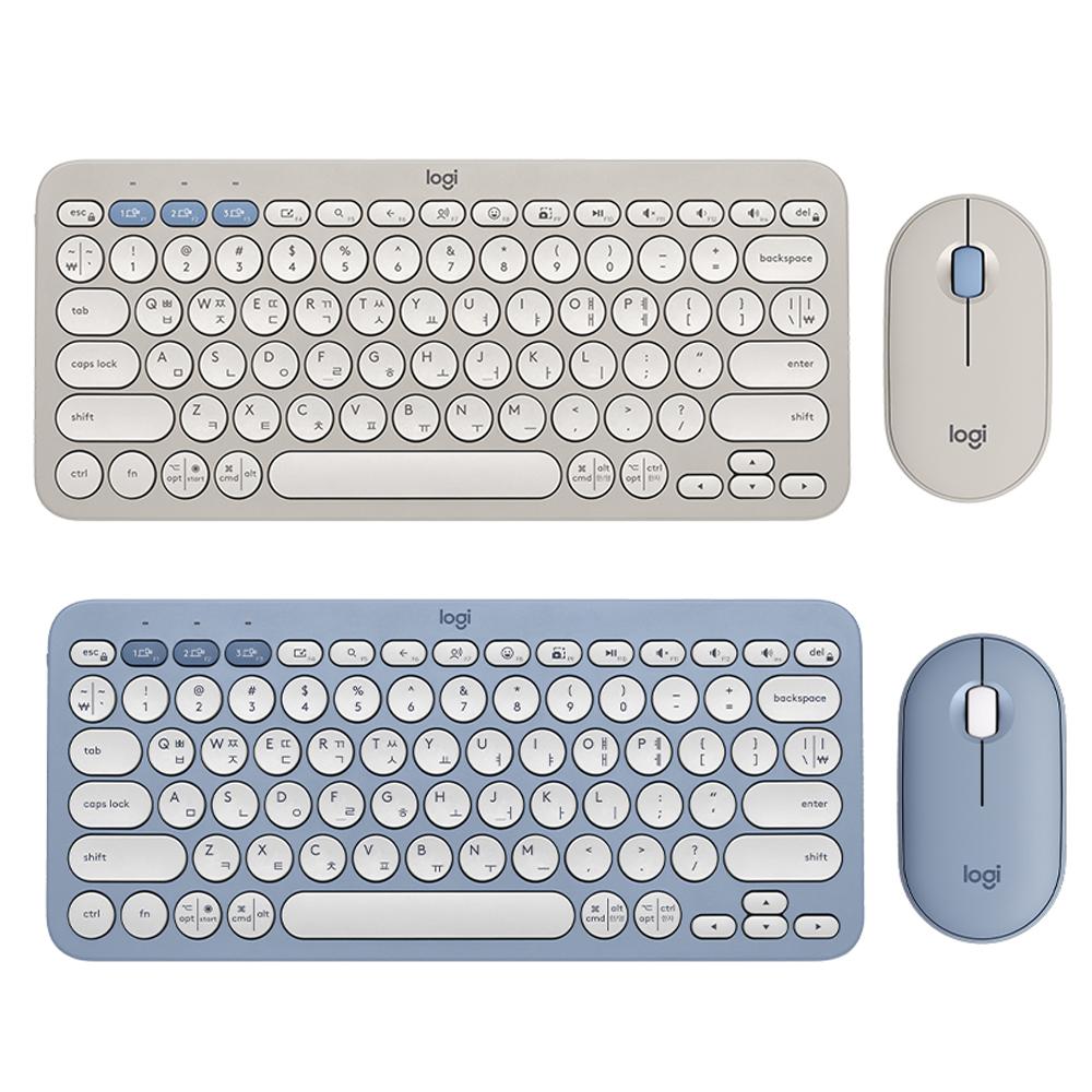 로지텍코리아 K380S+M350S 콤보 블루투스 키보드 마우스 세트 K380 신버젼 2024년