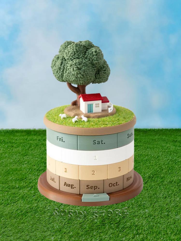 수심 Tree of Time CalendaR 나무 아래 달력 캘린더 유니크 달력 만년