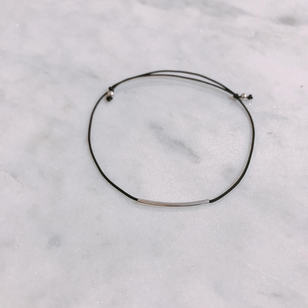 silver layered bracelet