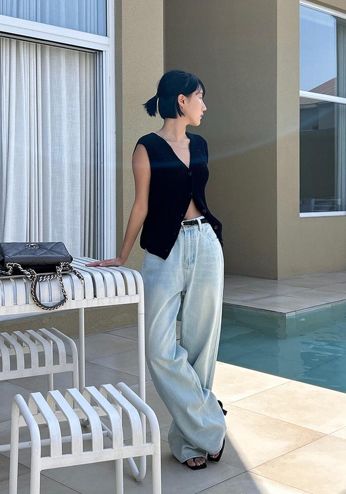 NM 일자와이드데님