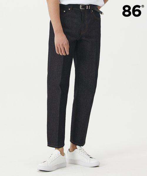 RAW INDIGO PEARL / CROP TAPERED