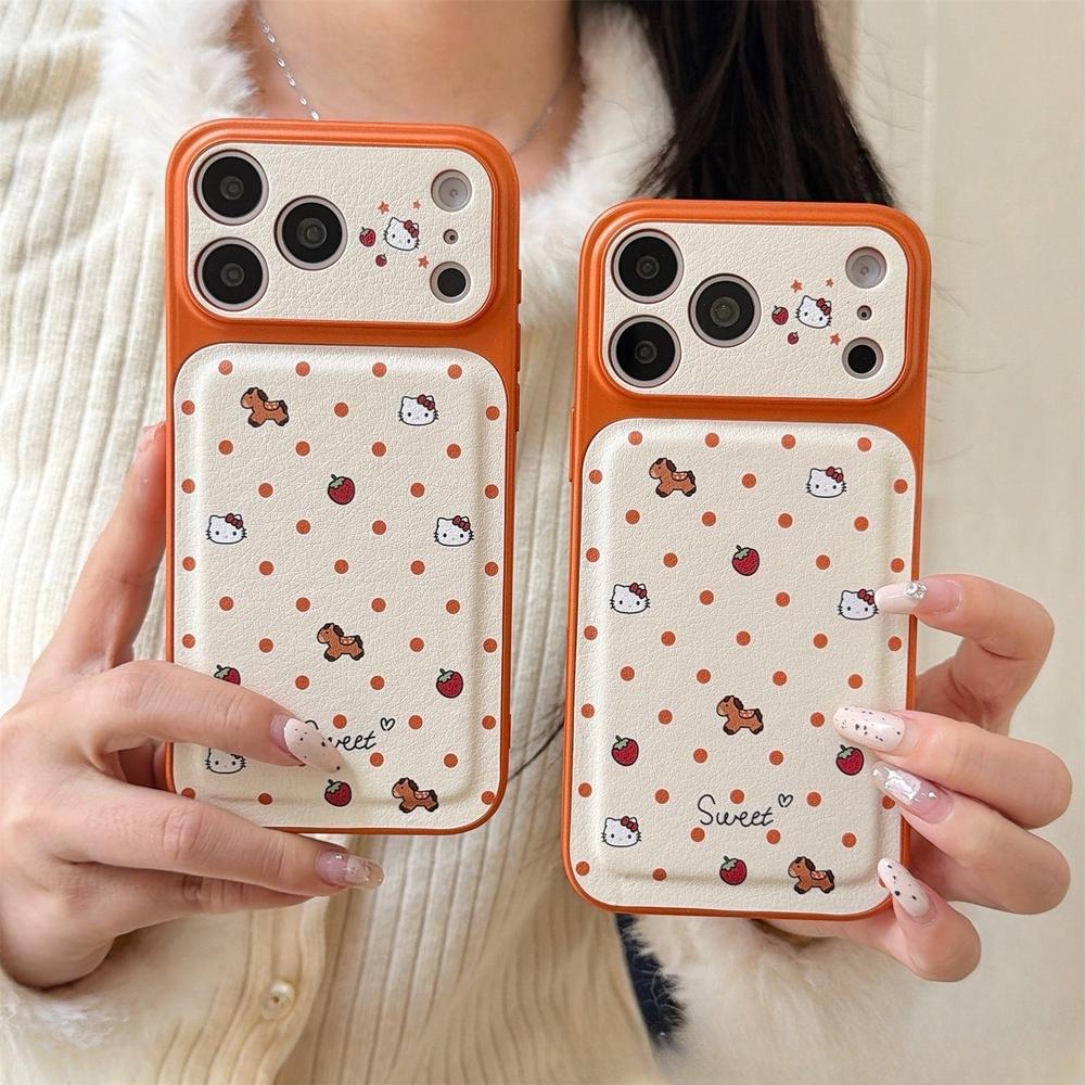 아이폰 17 프로 맥스 케이스 오렌지 키티 포니