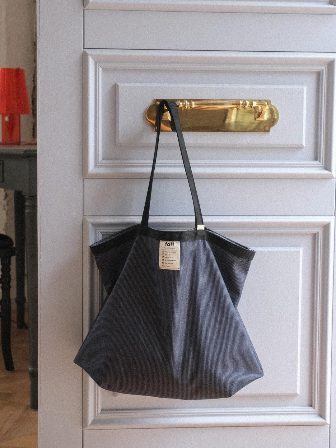 Shopper bag Pinstripe Indigo