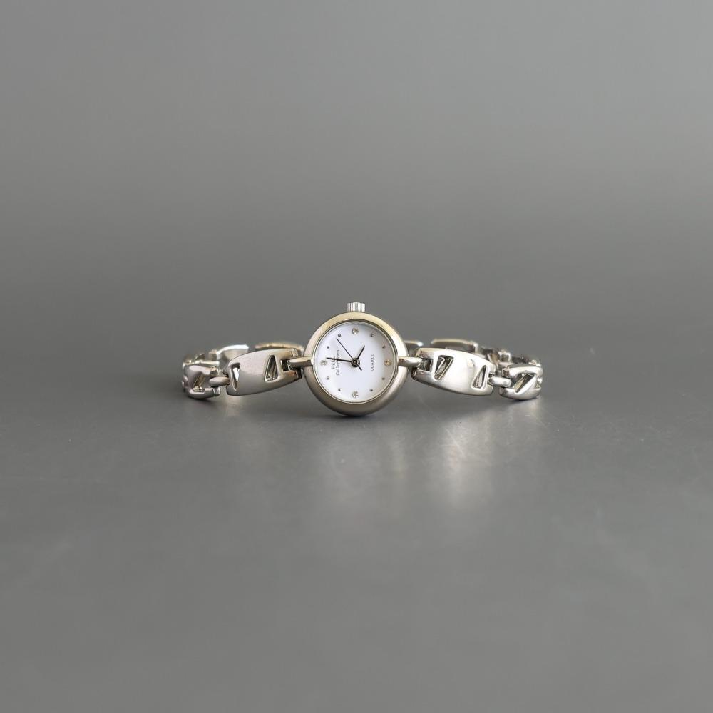 FEEL Round slim chain metal watch