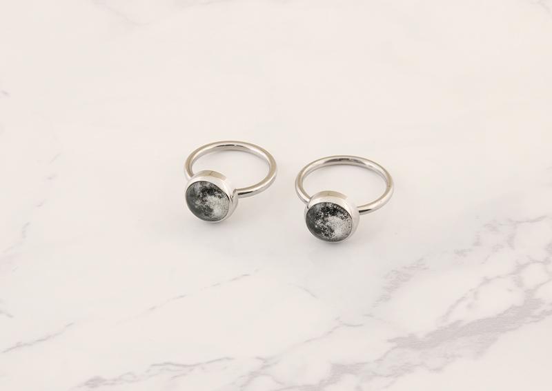 럭키문 야광 달반지