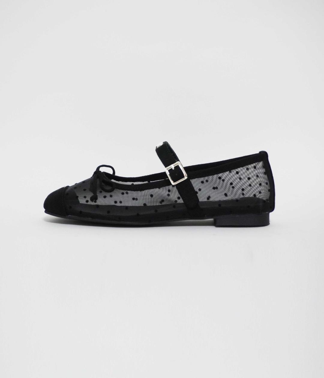 omn Mesh Flat Shoes _Dot Black