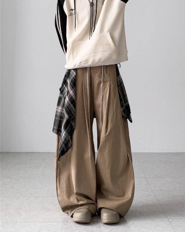 체커드 레이어드 벌룬 팬츠(2Colors)