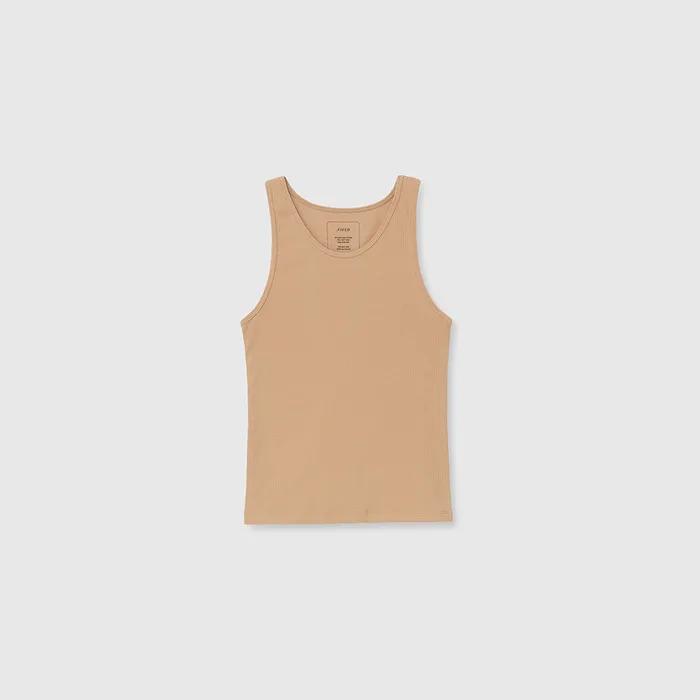 Slim sleeveless (Beige)