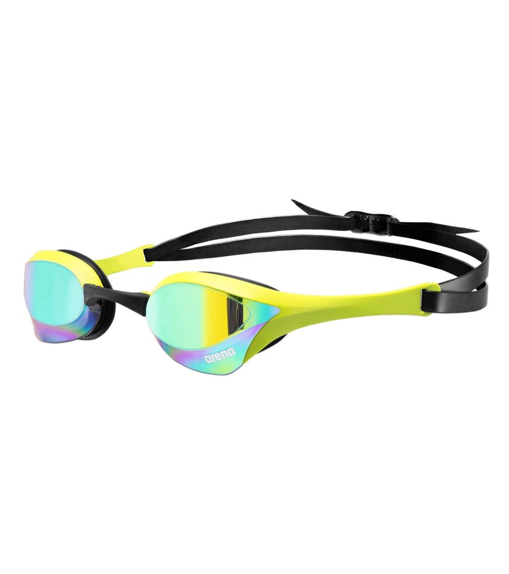 Arena Cobra Ultra Swipe Antifog Mirrored Goggle - Emerald/Cyber Lime-OB-A