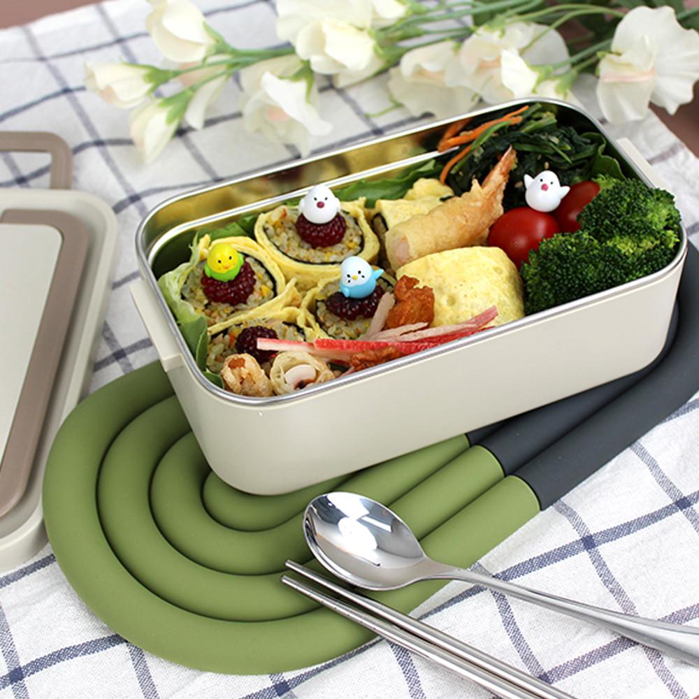 직장인 스텐도시락통 보온용기 어린이 초등 소풍도시락용기 런치박스 손잡이1단