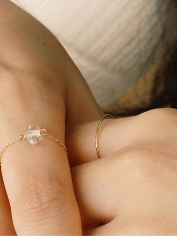 14K GOLD PLAIN RING_2COLOR