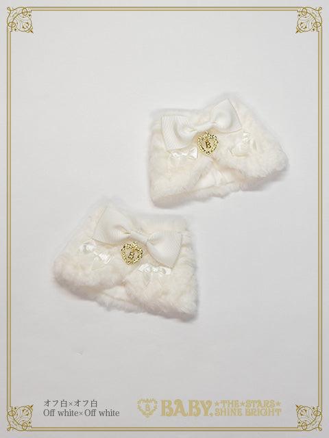 Chérie de Neigeアンクルカバー - オフ白×オフ白 White×White