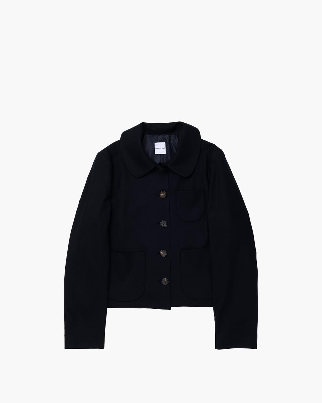 ROUND COLLAR JACKET (NAVY)