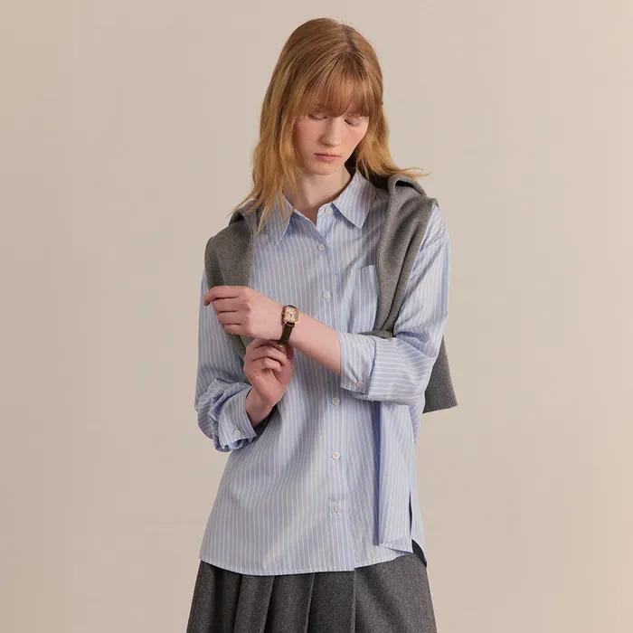 [W]스트라이프 셔츠 MZWS6204