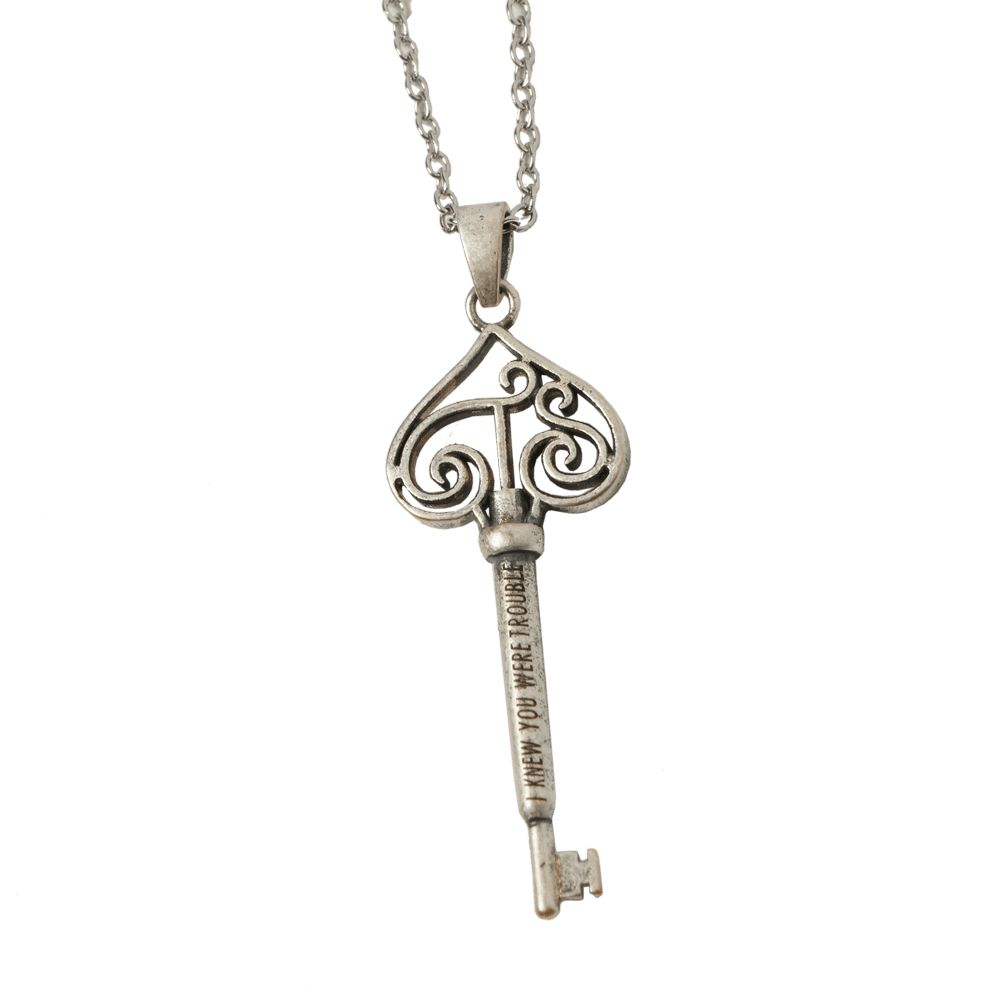 I Knew You Were Trouble Key Necklace
