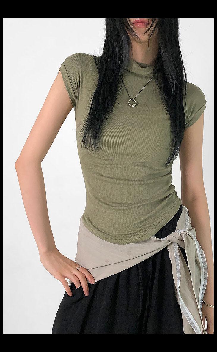 이조 스판 목 폴라  - 4 COLOR