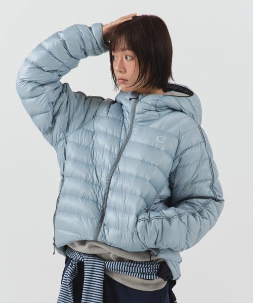 스월 로고 플렉시 라이트 다운 (글로시 블루)