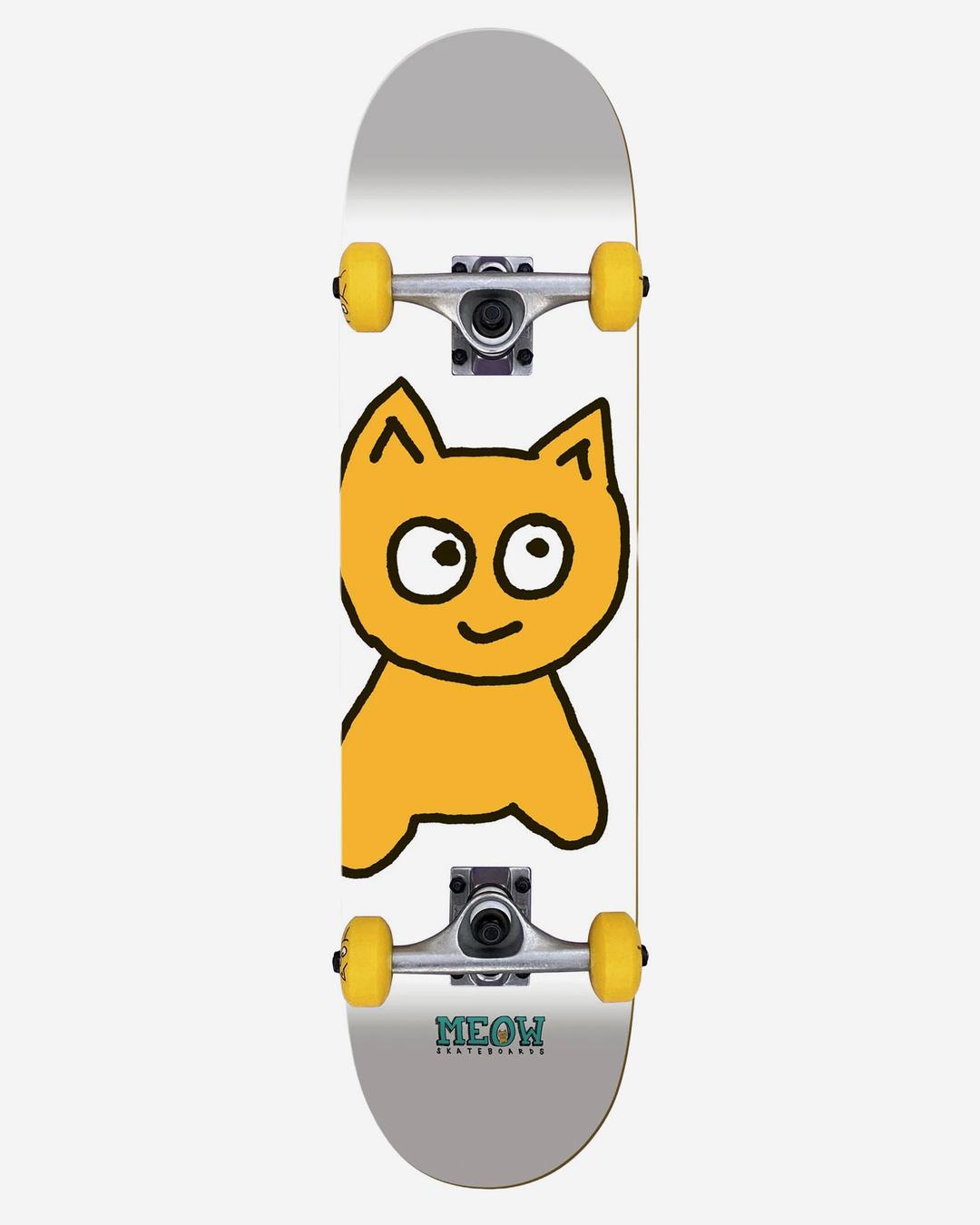 미야오 - Big Cat White Skateboard Complete - 7.75, 8.0