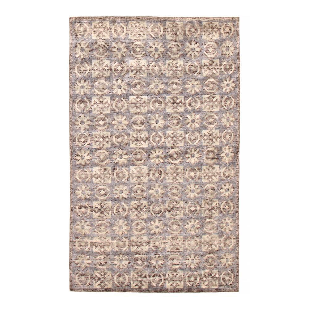 Hand-knotted Jules Serapi Grey Wool Rug (152cm x 249cm)