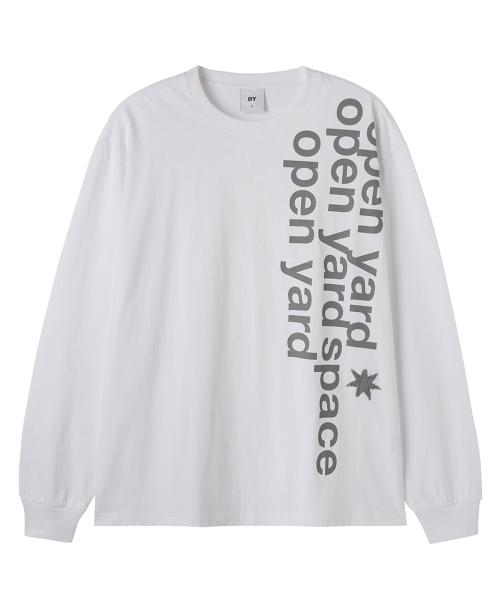 BOLD PATCH L/S TEE - WHITE