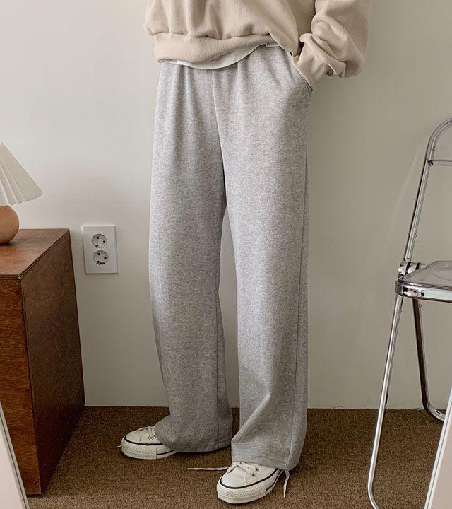 [하이웨스트/기모ver] 365 트레이닝 와이드팬츠 (6color)_321g