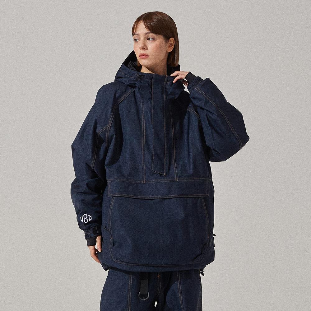 2425 UNBIND OVERANORAK STITCH JACKET - DENIM 언바인드 스노우보드복 자켓 남여공용
