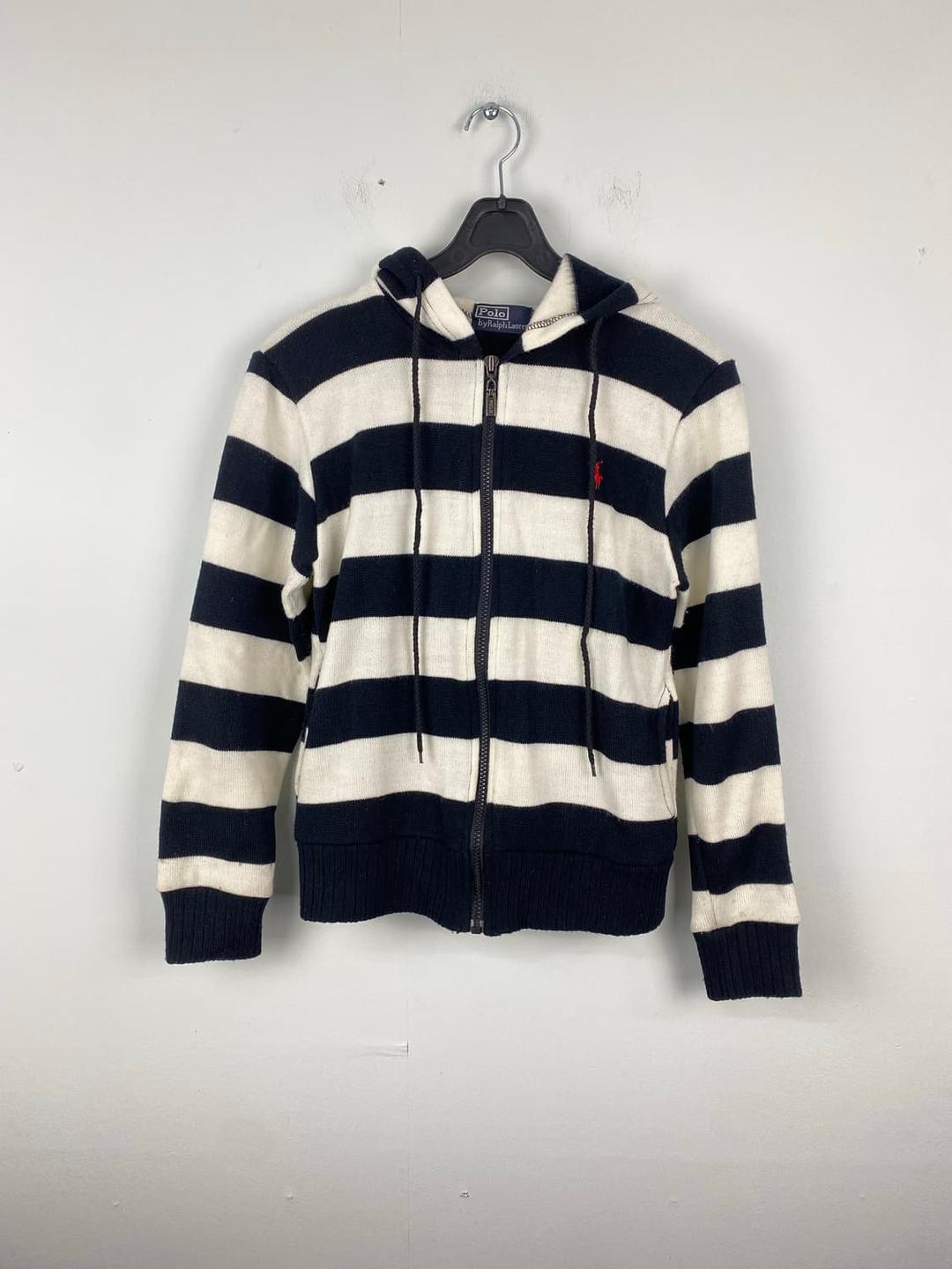 폴로 랄프로렌 스트라이프 니트 후드집업 M | 후루츠패밀리