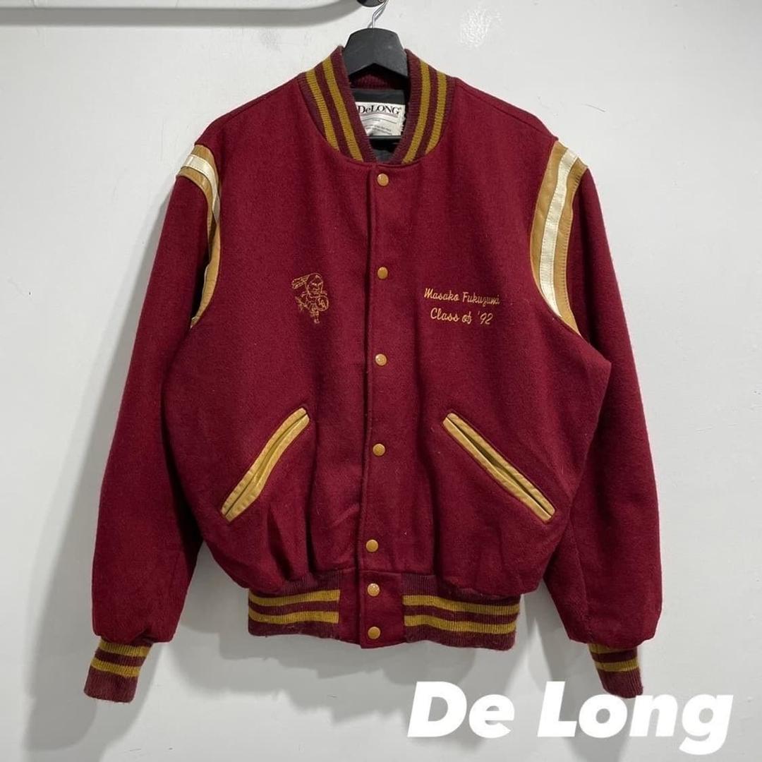 DeLONG 울 바시티 자켓