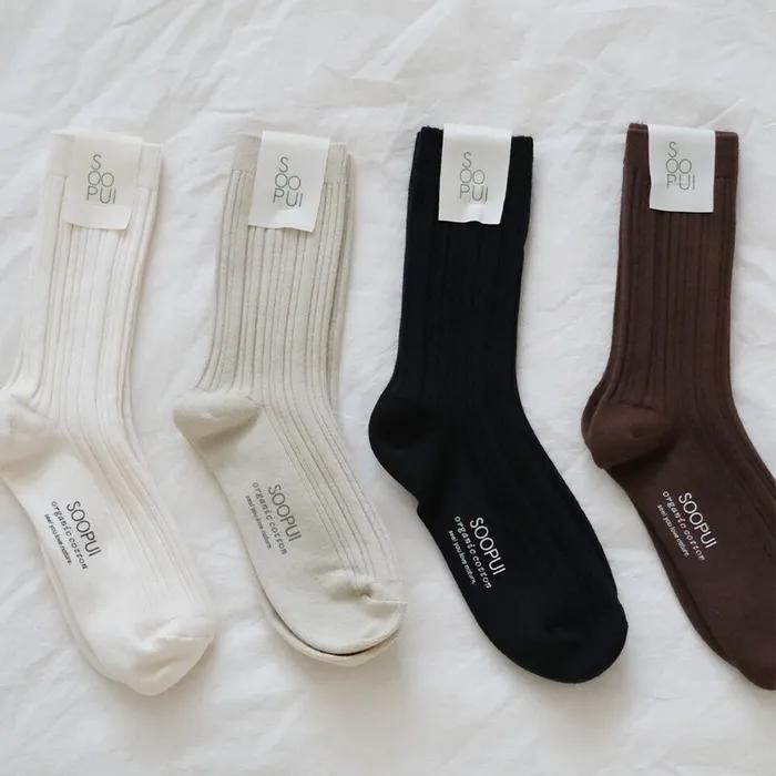 (4-pack) Organic cotton socks_오가닉 코튼 삭스 4족 세트