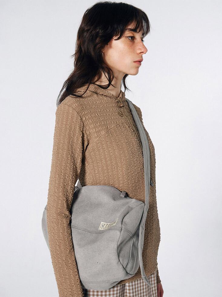 Vintage Canvas Duffel Bag Pale Gray