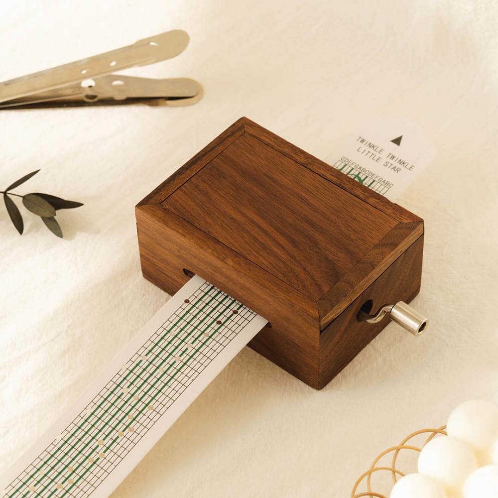 코린별 수동오르골 DIY 오르골 만들기 우드 종이악보 뮤직박스 15노트