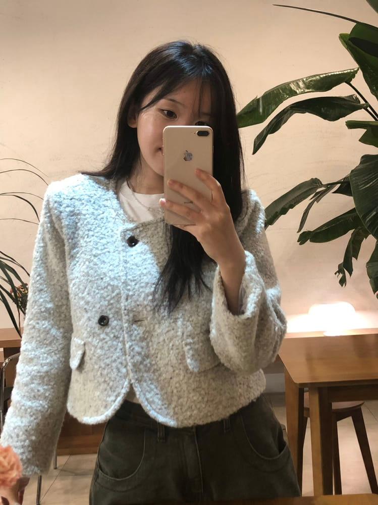 엘리 울 부클자켓(3color)