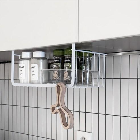 플레이트라벨 다용도 걸이형 철제 선반 - 다용도선반 | 쿠팡