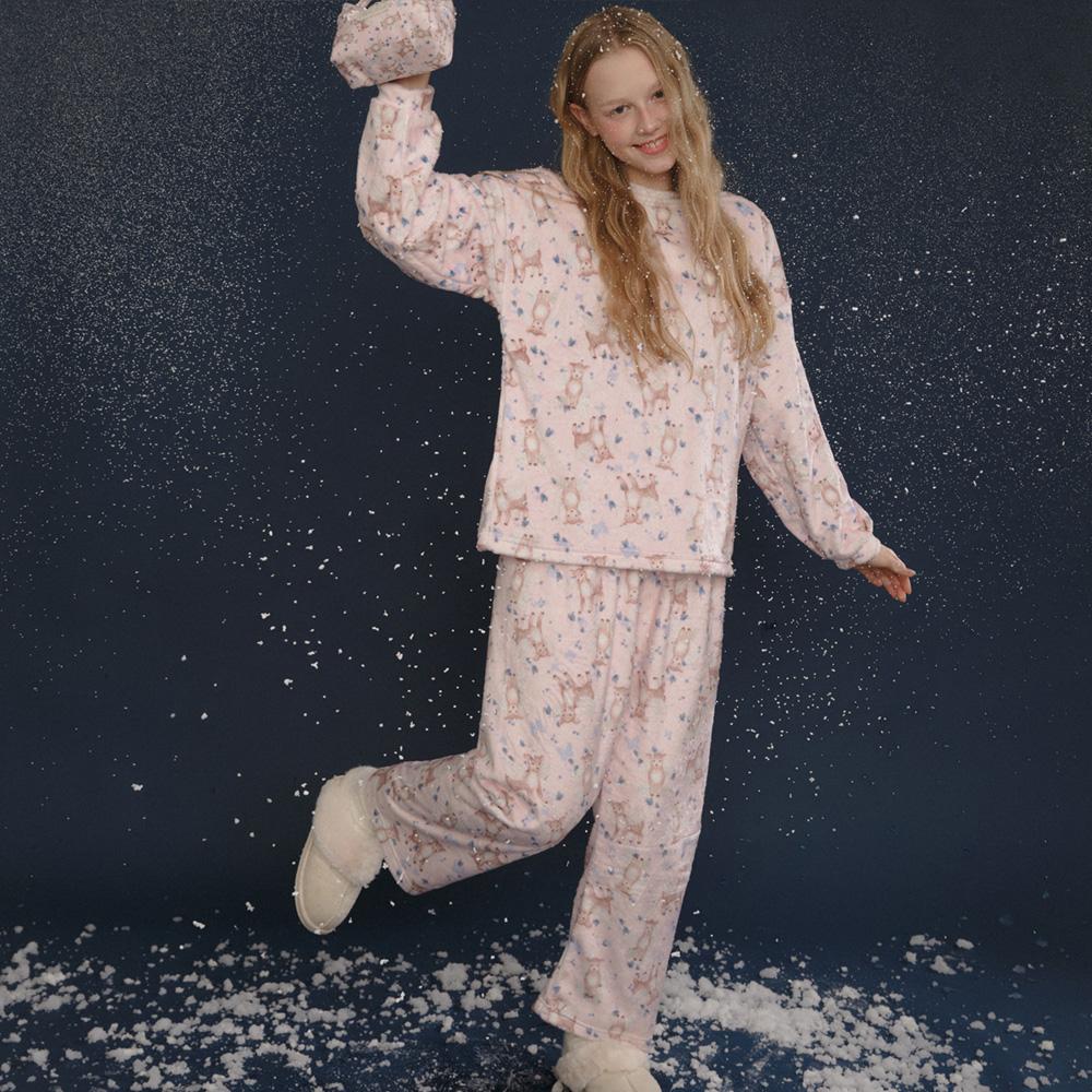 Petal Deer Wing winter pajama (수면잠옷)
