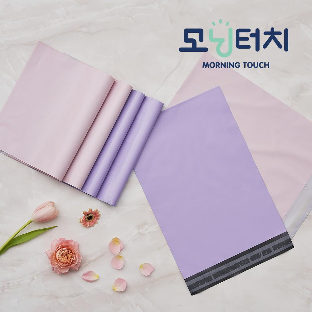 모닝터치 컬러 택배봉투 라일락, 체리블라썸 25x35 100매