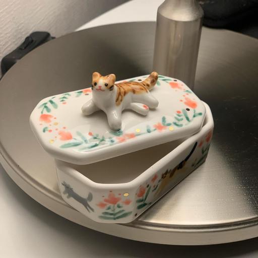 고양이 농담 보석함&수염 보관함&유골함