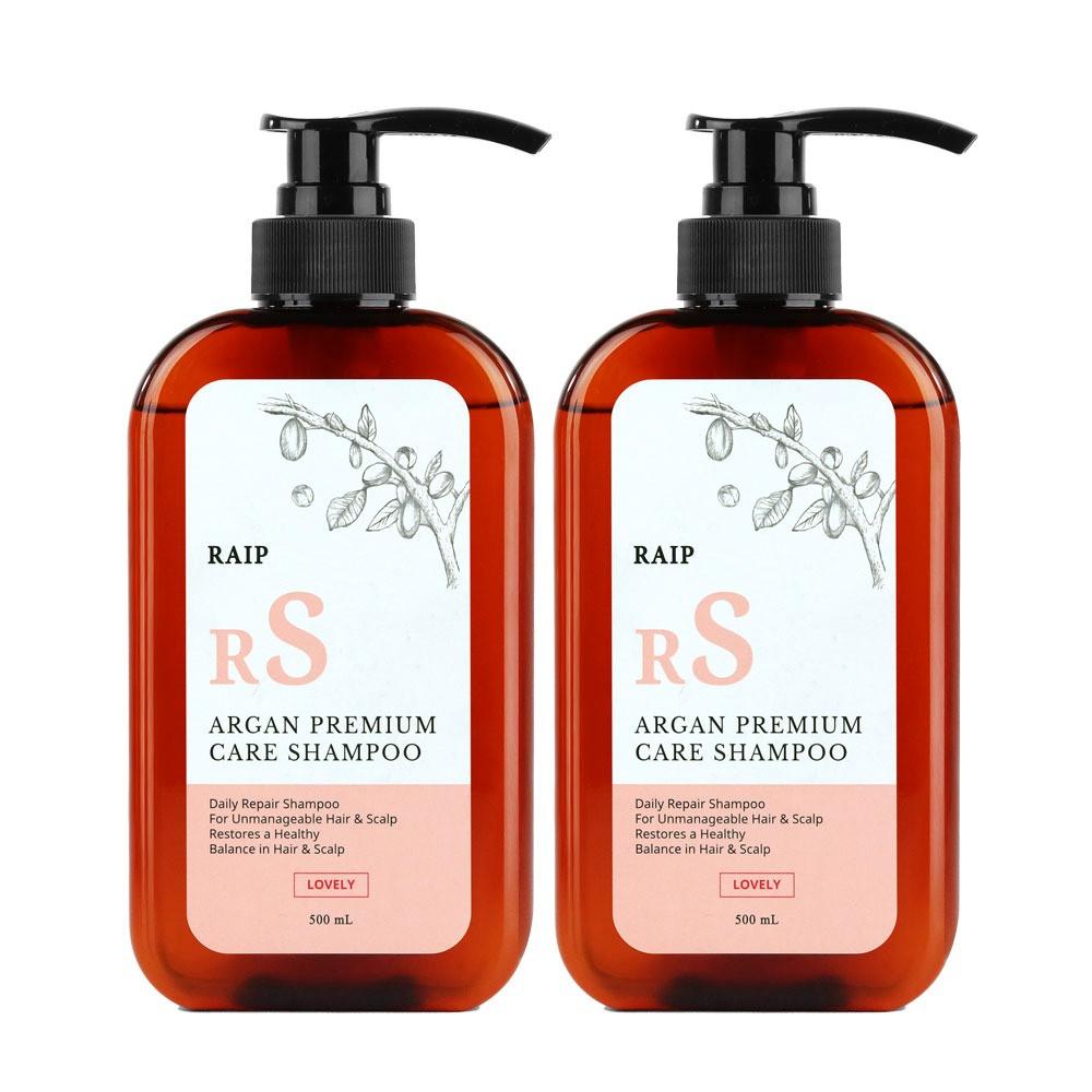 라입 아르간 약산성 자연유래 샴푸 500ml 2개
